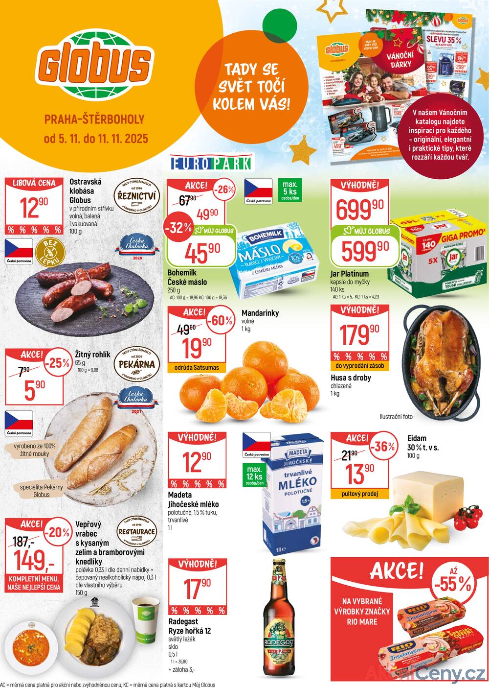 Leták Globus - Akční leták Globus 5.11. - 11.11.2025 - Globus Praha - Štěrboholy - strana 1 Leták Globus - Akční leták Globus 5.11. - 11.11.2025 - Globus Praha - Štěrboholy - strana 1