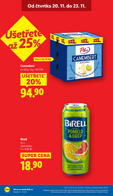 Lidl Čtvrtek od 20.11. do 23.11.2025