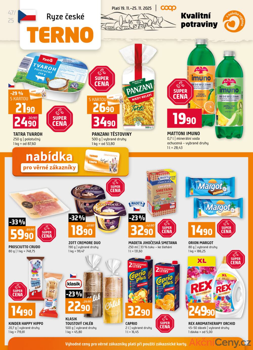 Leták Terno - Terno Zlín, Český Krumlov, Prachatice, Tábor, Strakonice, Blatná 19.11. - 25.11. - strana 24