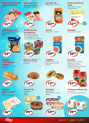 CBA potraviny od 26.11. do 7.12.2025