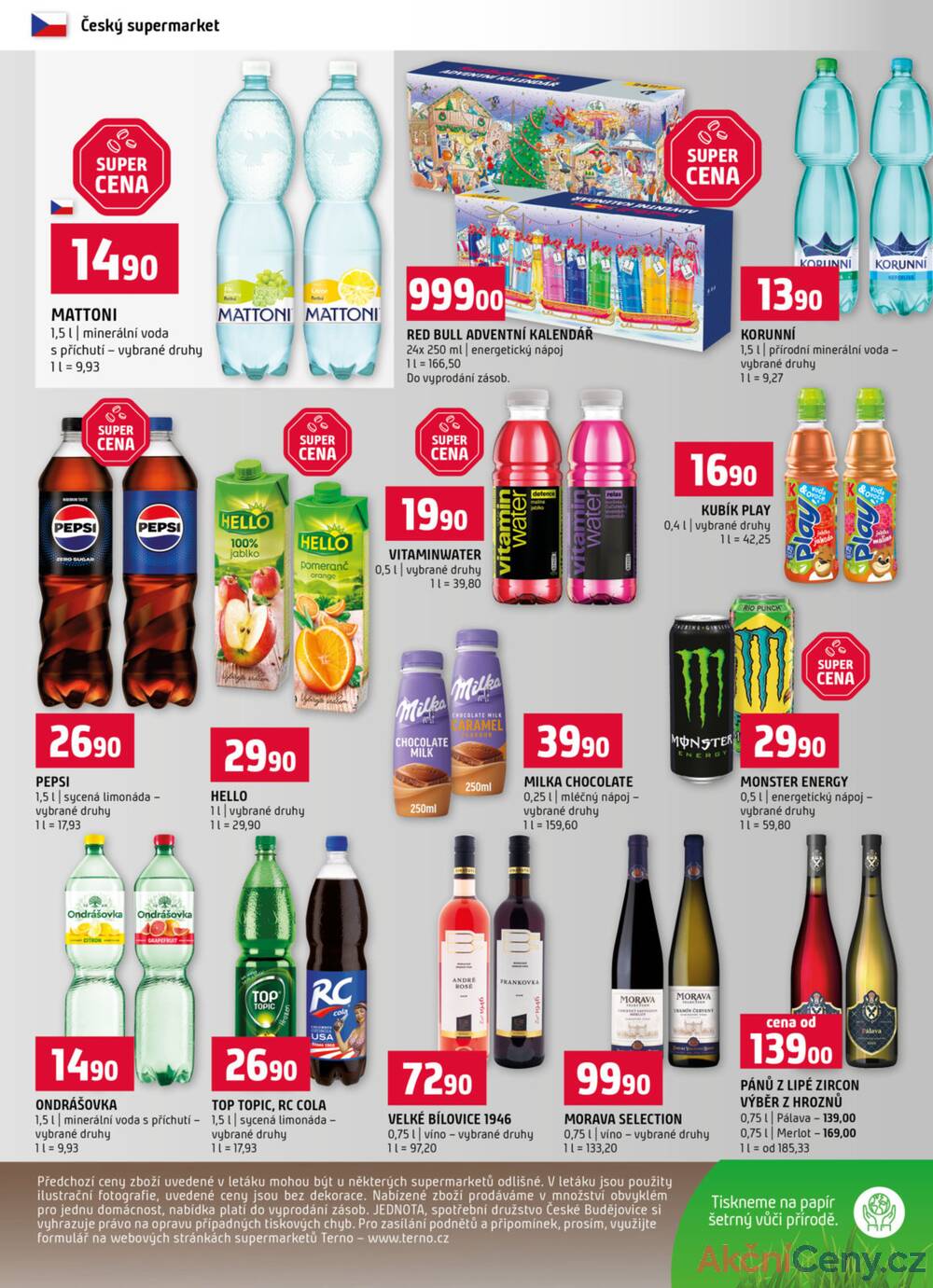 Leták Terno - Terno České Budějovice, Třeboň, Trhové sviny, Bechyně, Týn nad Vltavou od 26.11. do 2.12.2025 - strana 12