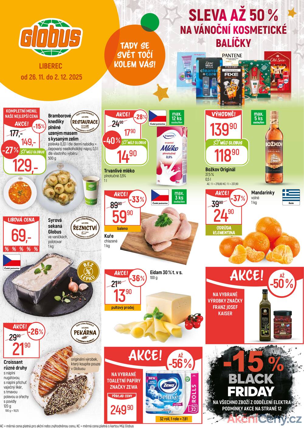 Leták Globus - Akční leták Globus 26.11. - 2.12.2025 - Globus Liberec - strana 1 Leták Globus - Akční leták Globus 26.11. - 2.12.2025 - Globus Liberec - strana 1