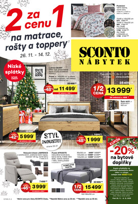 SCONTO Nábytek : 2 letáky