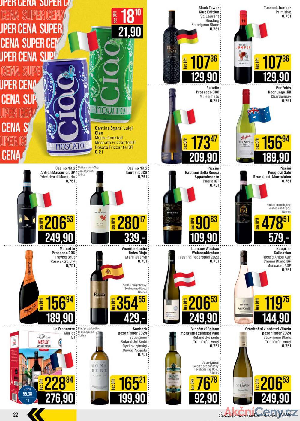 Leták JIP - JIP Cash & Carry České Budějovice, Most, Náchod, Polička, Sušice a Svoboda nad Úpou od 26.11. do 2.12.2025 - strana 22