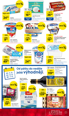 Tesco supermarkety od 3.12. do 9.12.2025