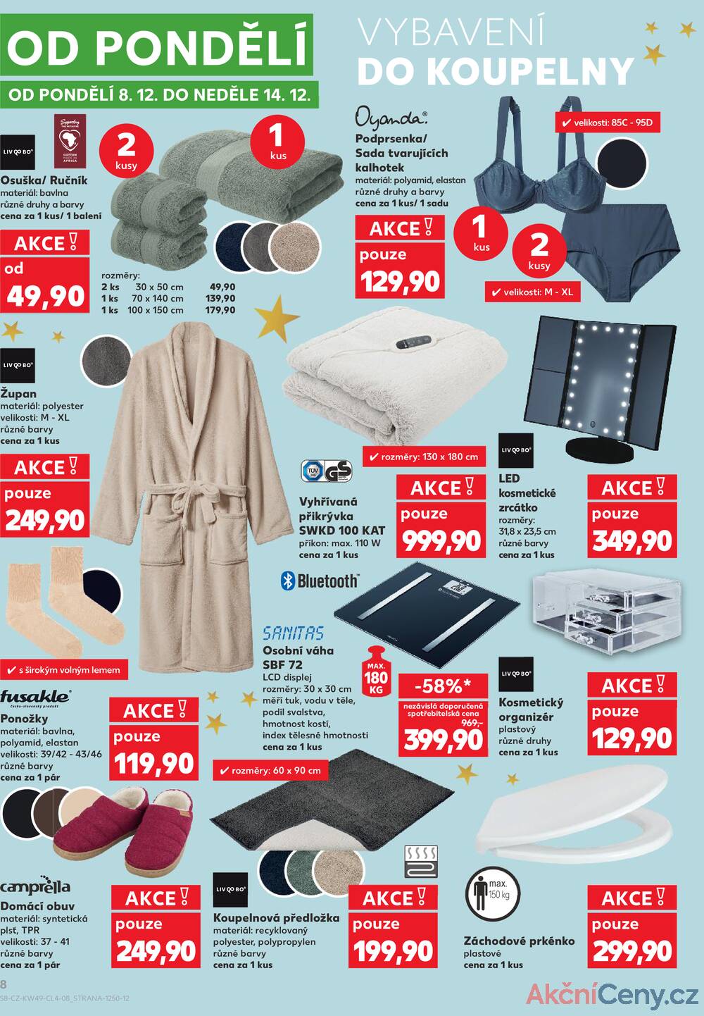 Leták Kaufland - Kaufland Spotřební zboží 3.12. - 14.12. - strana 8