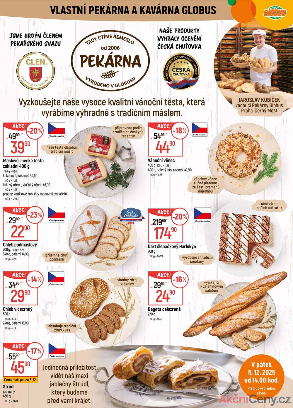 Leták Globus - Akční leták Globus 3.12. - 9.12.2025 - Globus Praha - Centrum Černý Most - strana 6