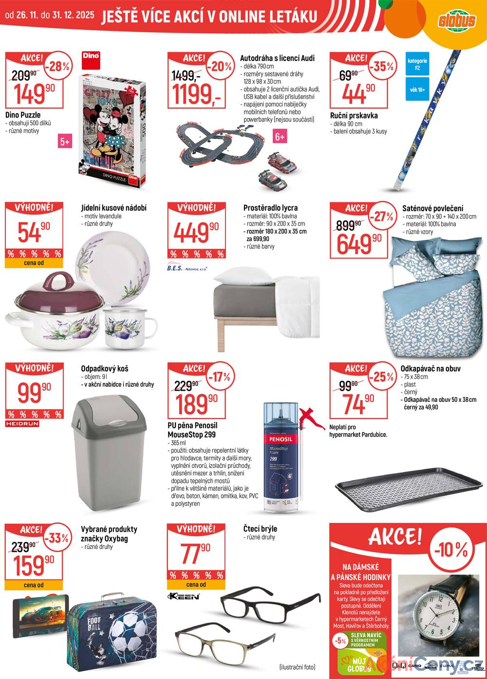 Leták Globus - Akční leták Globus 3.12. - 9.12.2025 - Globus Praha - Centrum Černý Most - strana 54