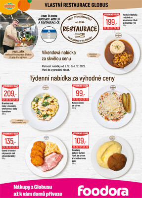 Akční leták Globus 3.12. - 9.12.2025 - Globus Praha - Centrum Černý Most