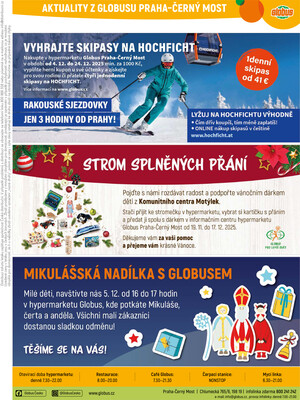 Akční leták Globus 3.12. - 9.12.2025 - Globus Praha - Centrum Černý Most
