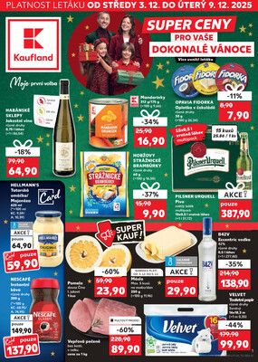 Leták Kaufland 3.12. - 9.12. - Kaufland - Zábřeh na Moravě