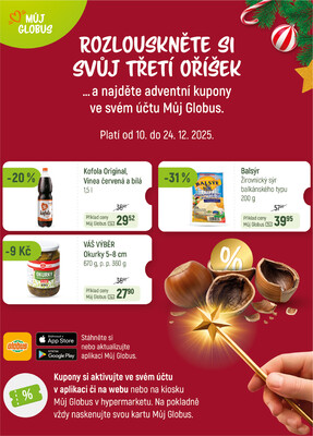 Leták Akční leták Globus 10.12. - 16.12.2025 - Globus Praha - Zličín