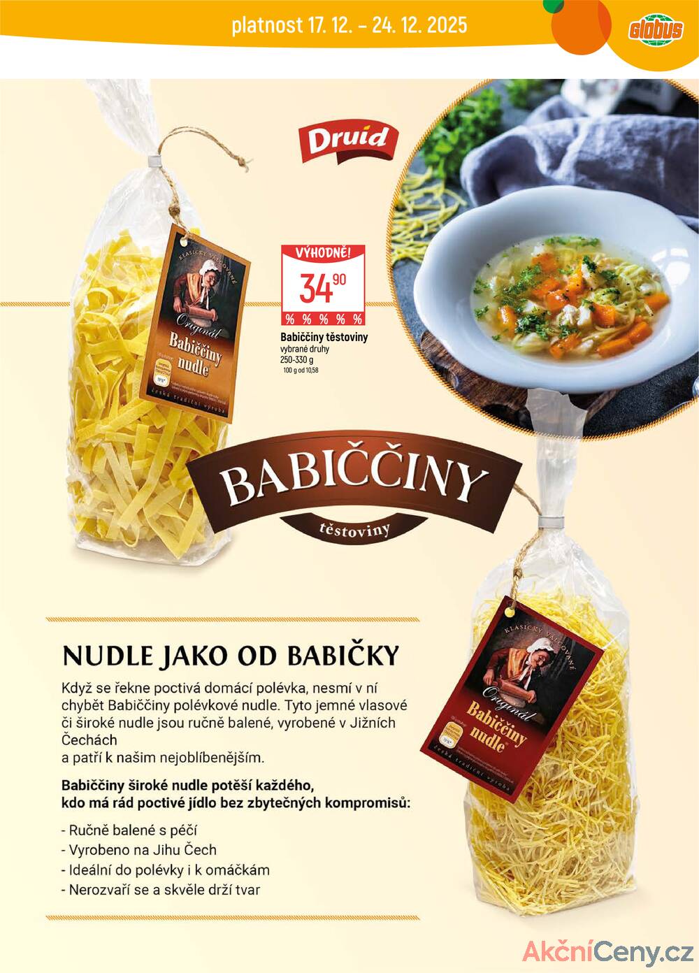 Leták Globus - Akční leták Globus 17.12. - 24.12.2025 - Globus Liberec - strana 4