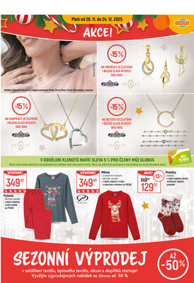 Akční leták Globus 17.12. - 24.12.2025 - Globus Brno Ivanovice