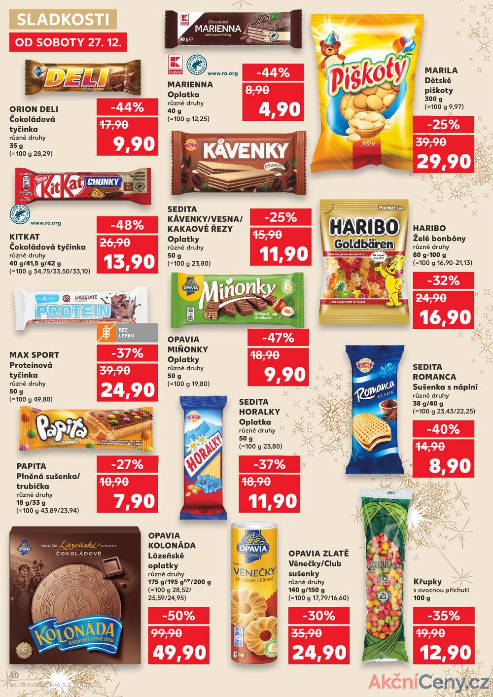 Leták Kaufland - Kaufland 27.12. - 31.12. - Kaufland - Praha 8 (Libeň) - strana 40 Leták Kaufland - Kaufland 27.12. - 31.12. - Kaufland - Praha 8 (Libeň) - strana 40