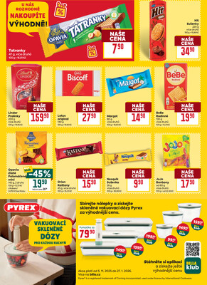 Billa  od 2.1. do 6.1.2026