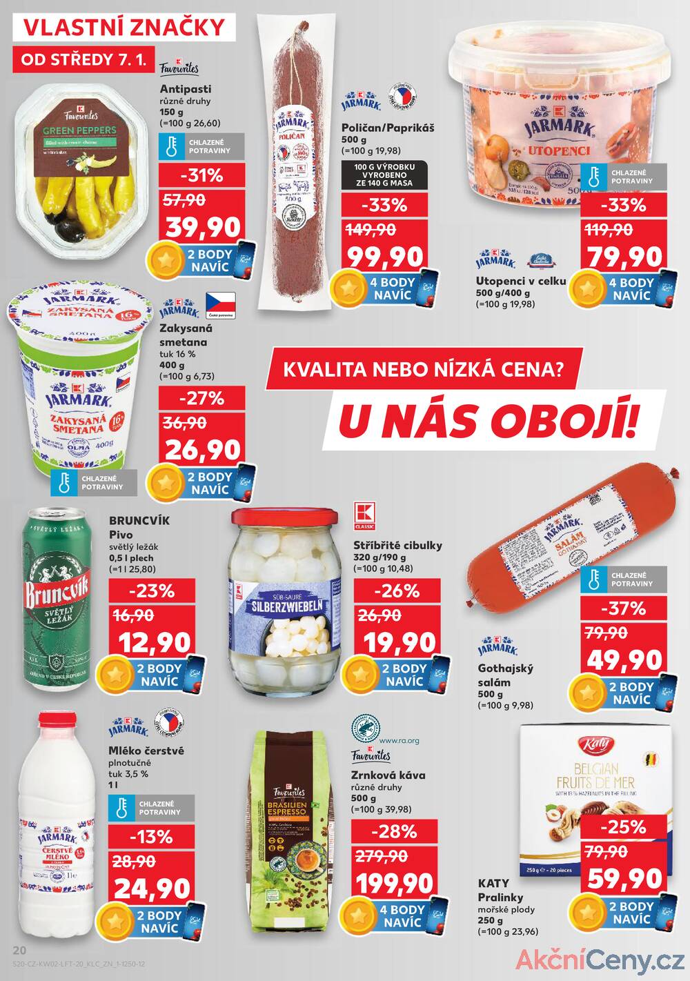 Leták Kaufland - Kaufland 7.1. - 13.1. - Kaufland - Klatovy - strana 20
