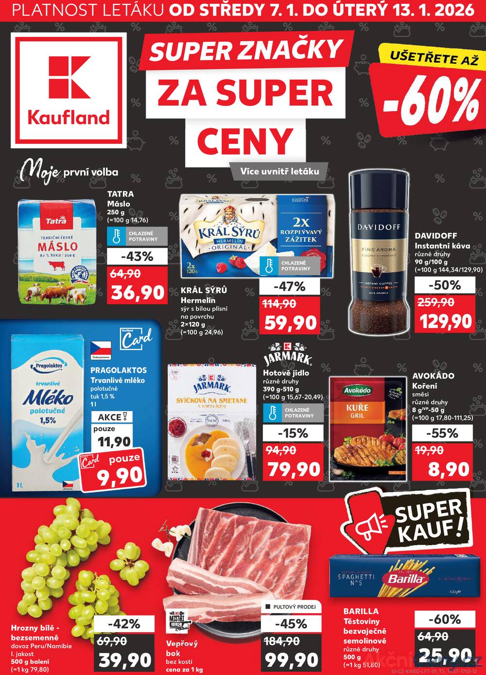 Leták Kaufland - Kaufland 7.1. - 13.1. - Kaufland - Zábřeh na Moravě - strana 1