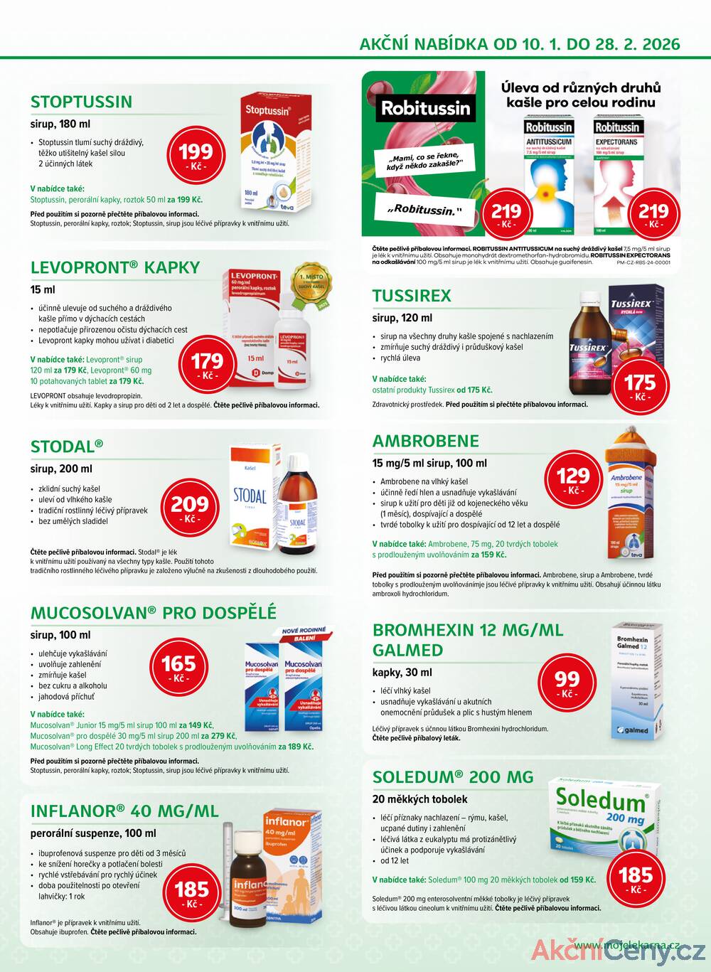 Leták mojelekarna.cz - mojelekarna.cz od 10.1. do 28.2.2026 - strana 3