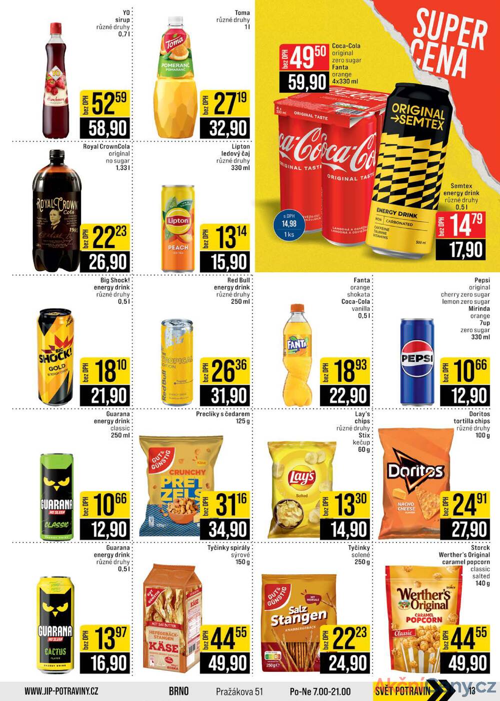 Leták JIP - JIP Cash & Carry Brno, Praha, Ostrava, Jilemnice, Pardubice, Ostrava, Karlovy Vary, Olomouc a Zlín od 7.1. do 13.1.2026 - strana 13 Leták JIP - JIP Cash & Carry Brno, Praha, Ostrava, Jilemnice, Pardubice, Ostrava, Karlovy Vary, Olomouc a Zlín od 7.1. do 13.1.2026 - strana 13
