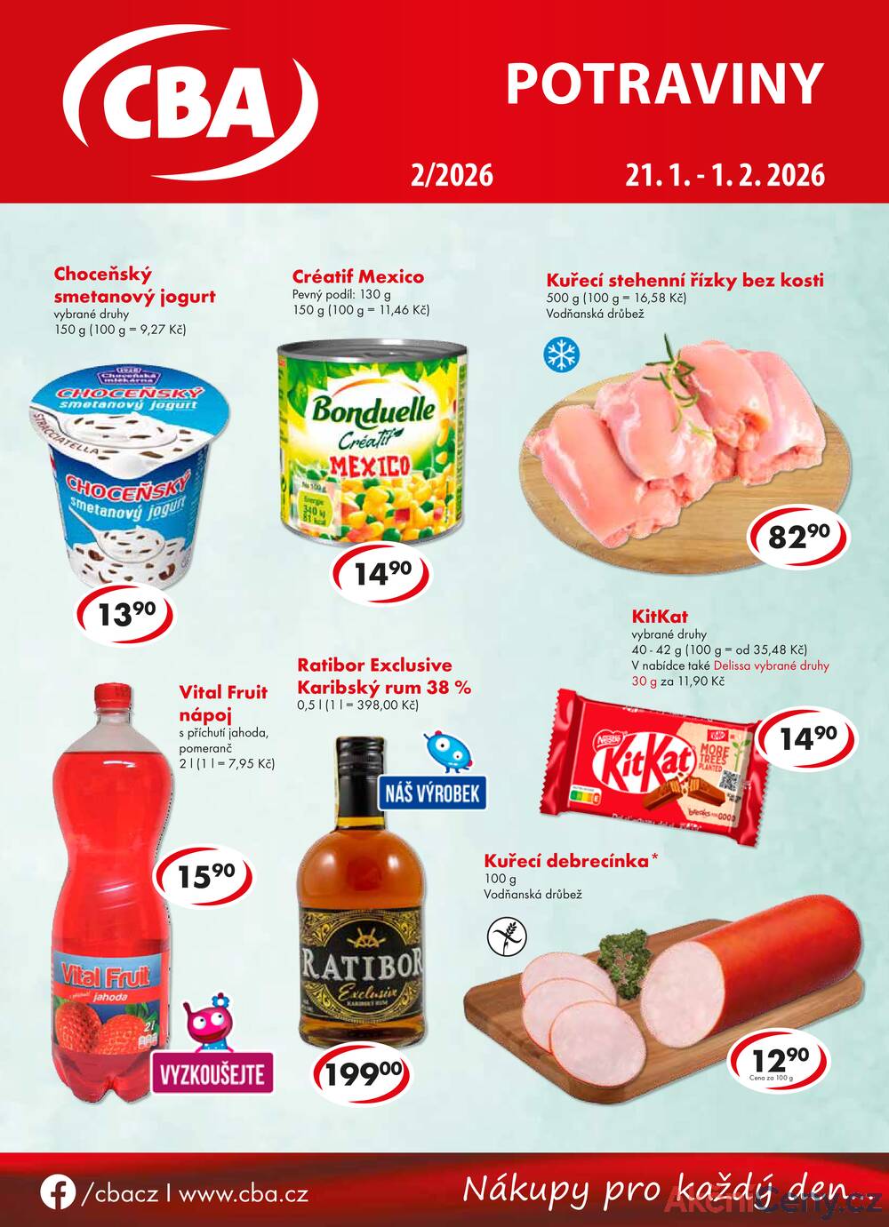 Leták CBA - CBA potraviny od 21.1. do 1.2.2026 - strana 1