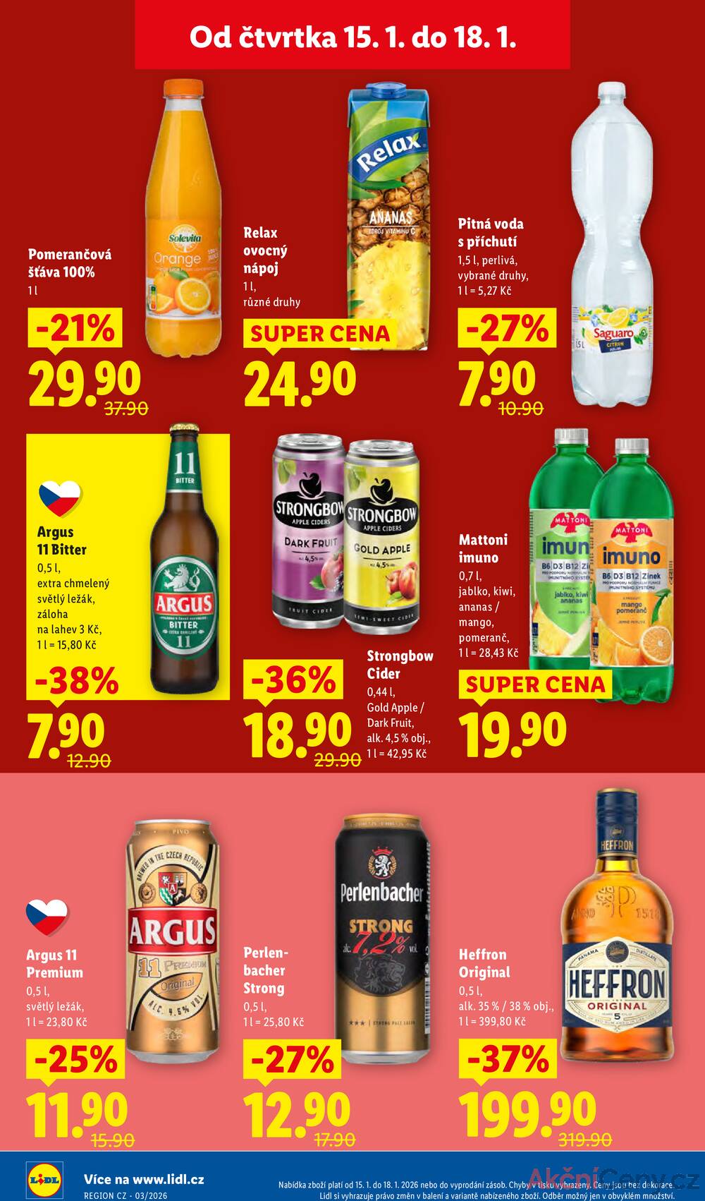 Lidl Čtvrtek od 15.1. do 18.1.2026