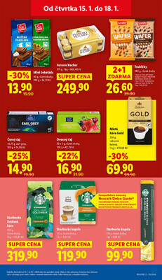 Lidl Čtvrtek od 15.1. do 18.1.2026