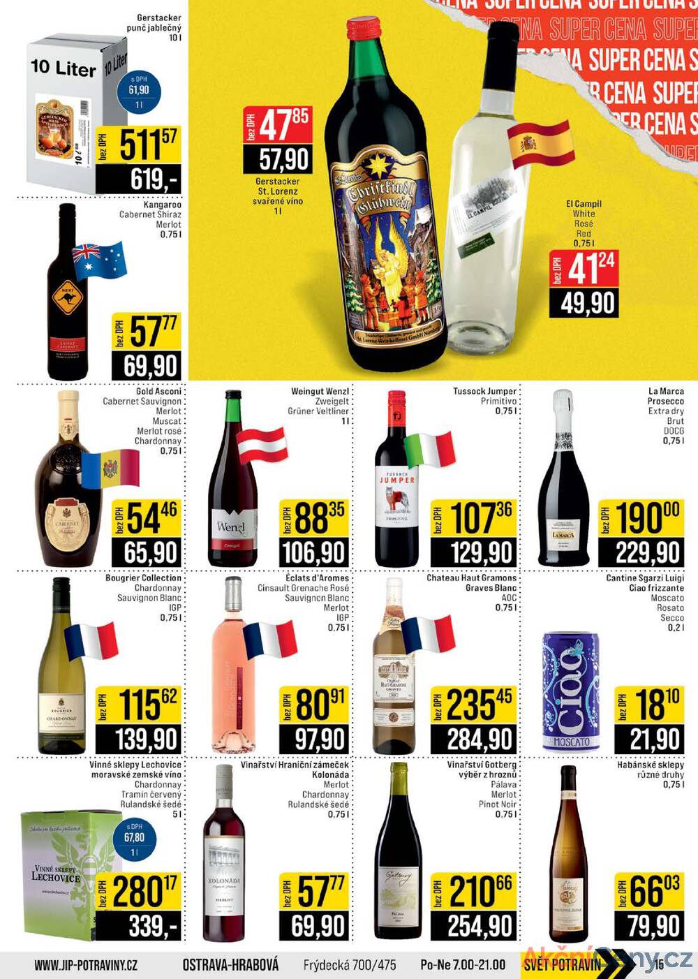 Leták JIP - JIP Cash & Carry Brno, Praha, Ostrava, Jilemnice, Pardubice, Ostrava, Karlovy Vary, Olomouc a Zlín od 14.1. do 20.1.2026 - strana 15