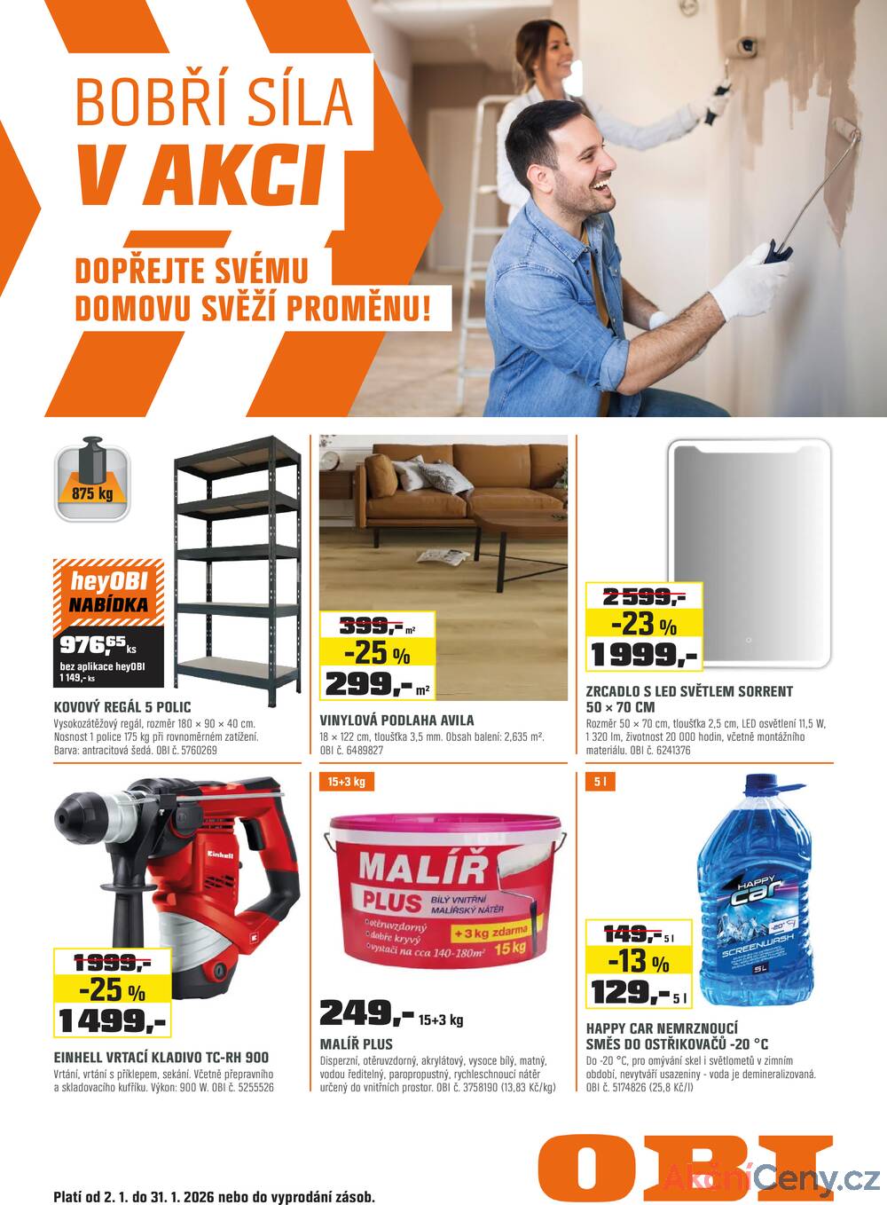 Leták OBI - OBI od 16.1. do 31.1.2026 - strana 1