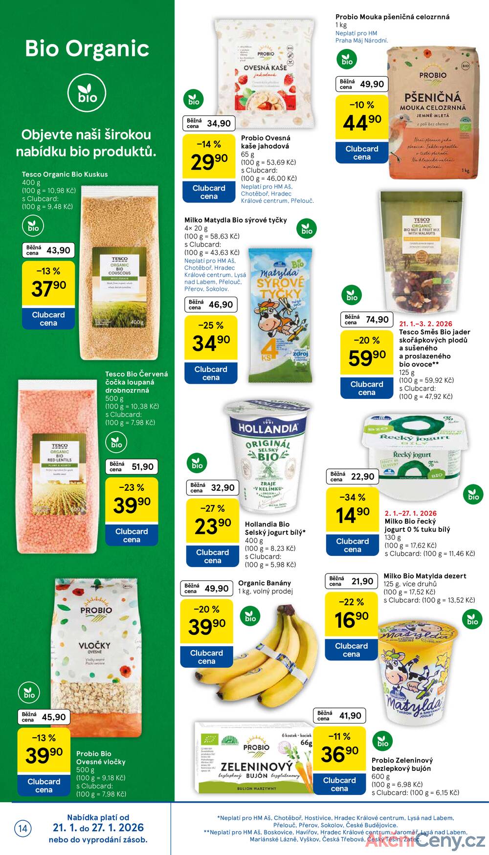 Tesco malé hypermarkety od 21.1. do 27.1.2026