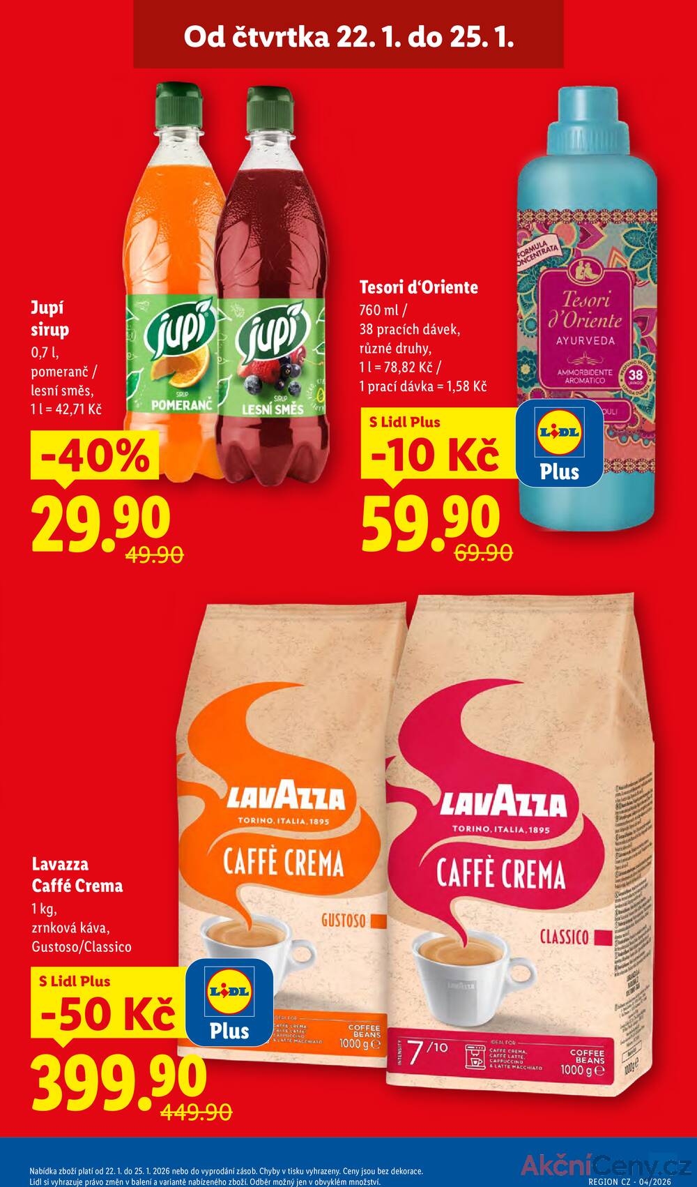 Lidl Čtvrtek od 22.1. do 25.1.2026