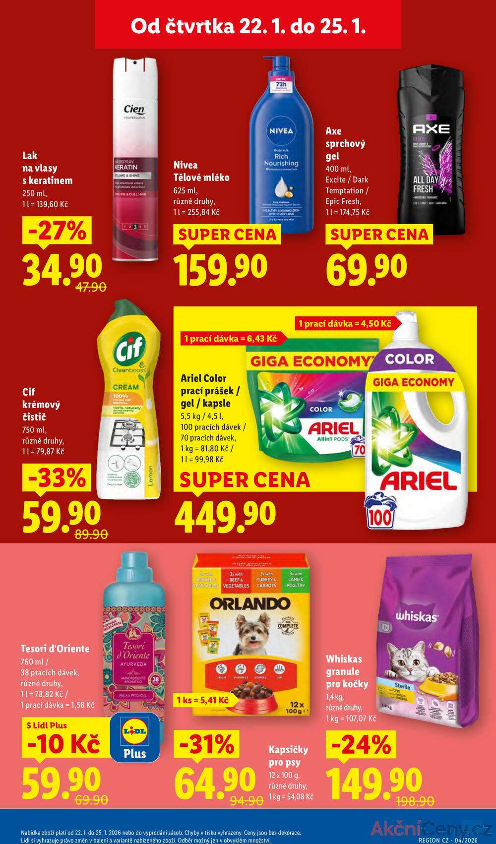 Lidl Čtvrtek od 22.1. do 25.1.2026