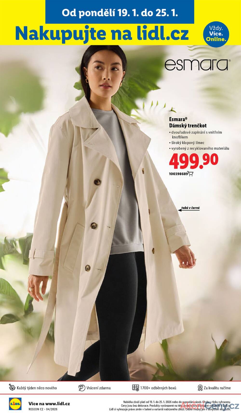 Lidl Čtvrtek od 22.1. do 25.1.2026