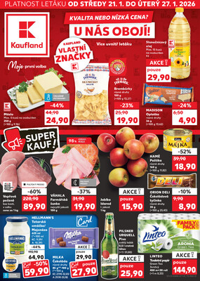 Leták Kaufland 21.1. - 27.1. - Kaufland - Praha 8 (Libeň)
