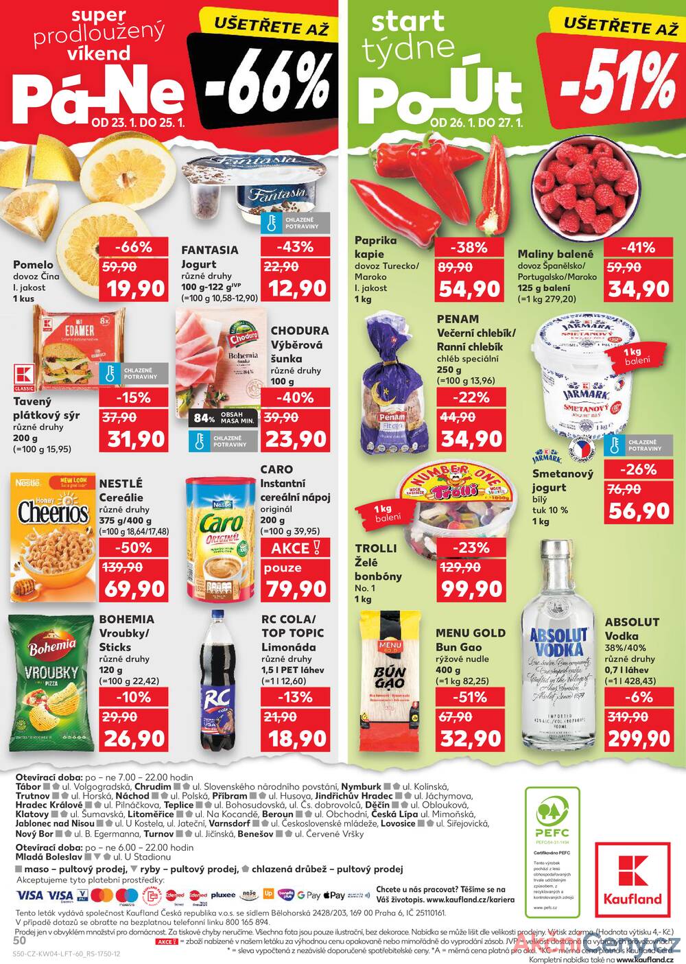 Kaufland 21.1. - 27.1. - Kaufland - Jindřichův Hradec