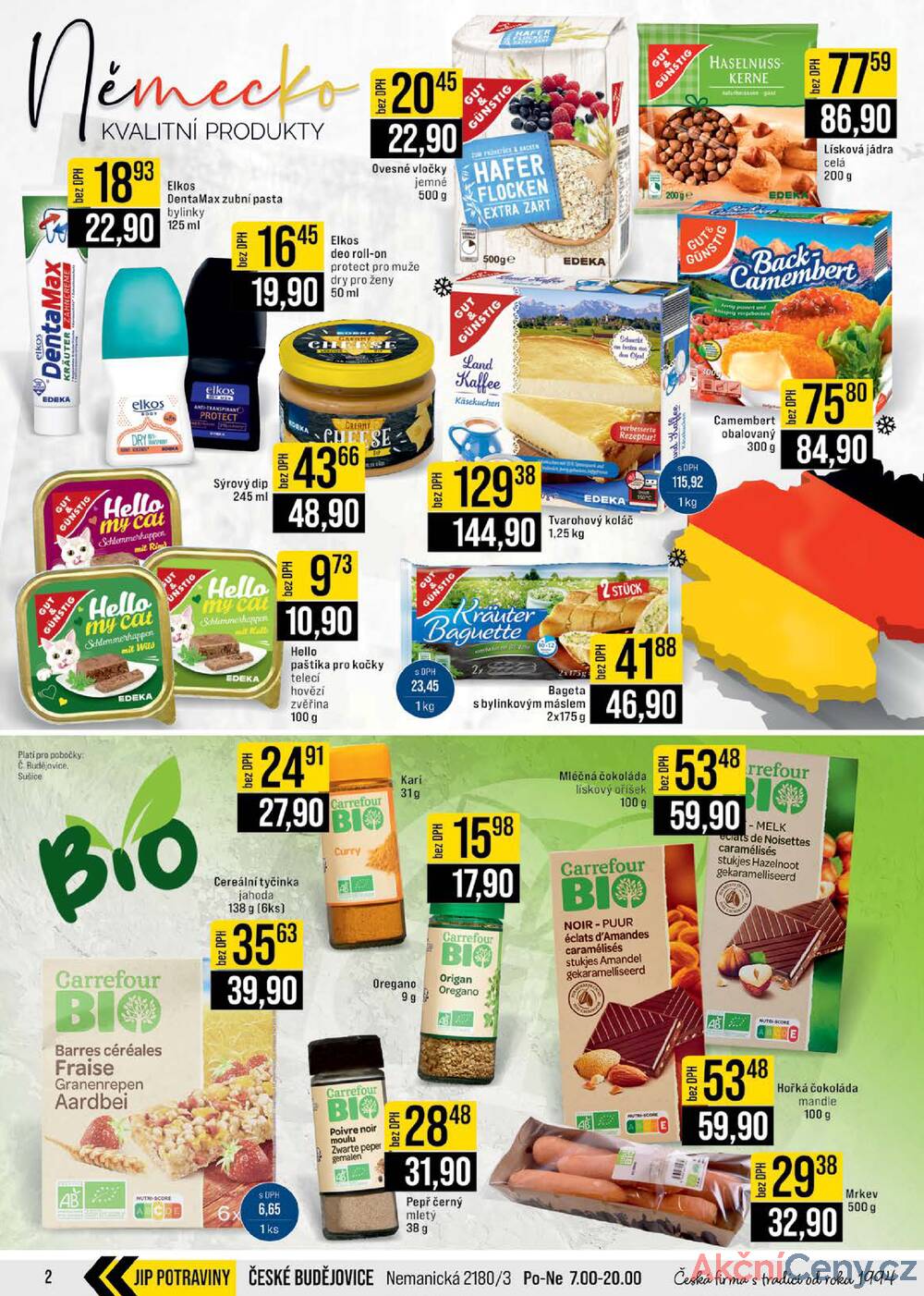 JIP Cash & Carry České Budějovice, Most, Náchod, Polička, Sušice a Svoboda nad Úpou od 21.1. do 27.1.2026