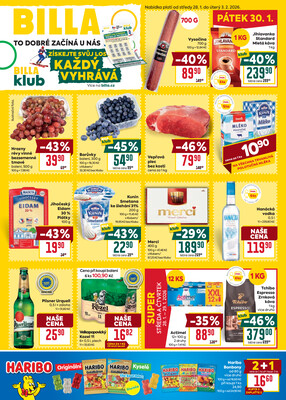 Leták Billa malý leták od 28.1. do 3.2.2026