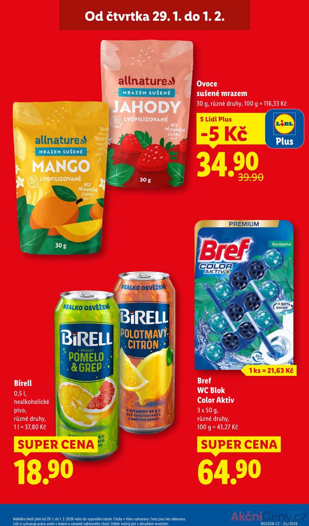 Lidl Čtvrtek od 29.1. do 1.2.2026