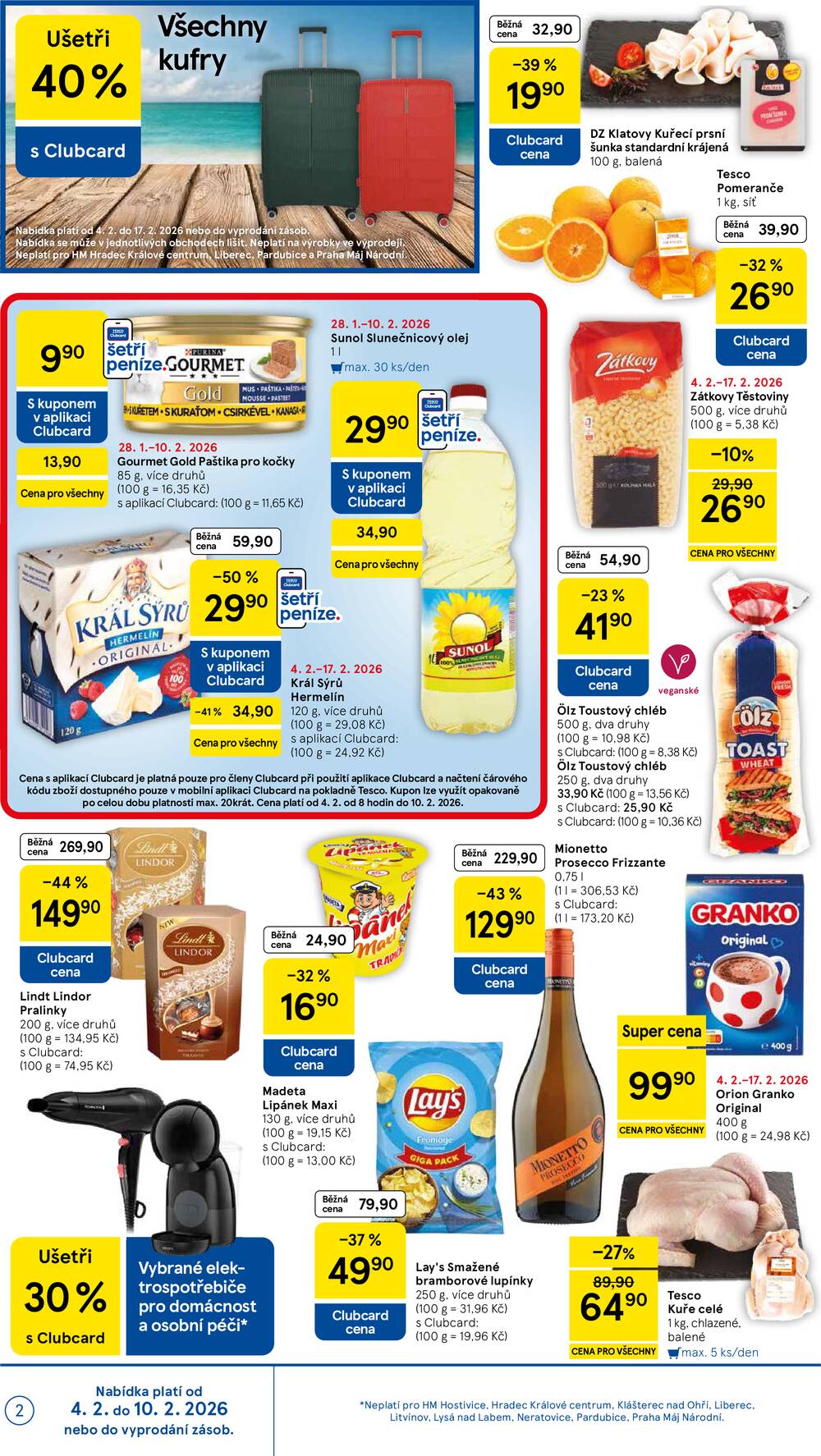 Leták Tesco - Tesco malé hypermarkety od 4.2. do 10.2.2026 - strana 2 Leták Tesco - Tesco malé hypermarkety od 4.2. do 10.2.2026 - strana 2