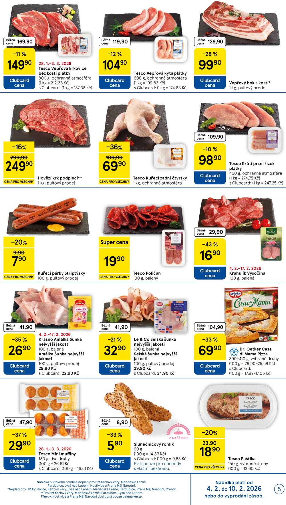 Tesco malé hypermarkety od 4.2. do 10.2.2026