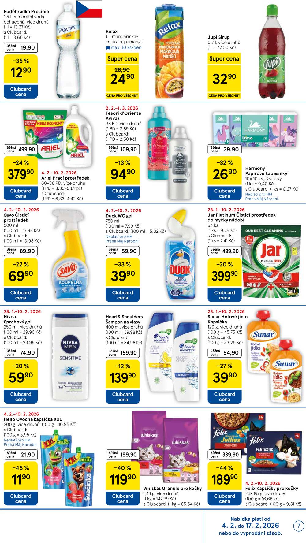 Tesco malé hypermarkety od 4.2. do 10.2.2026