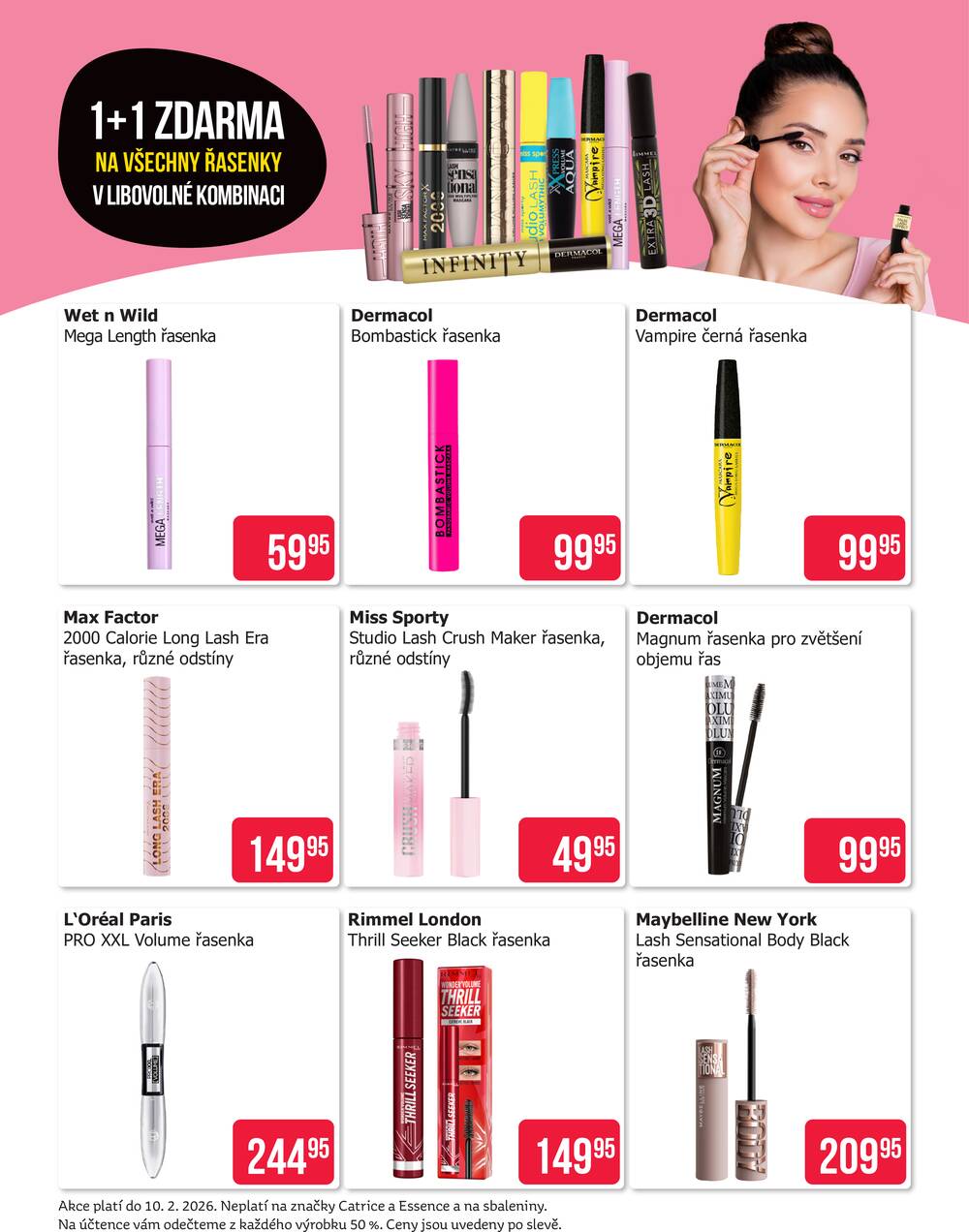 Teta drogerie řasenky od 29.1. do 10.2.2026