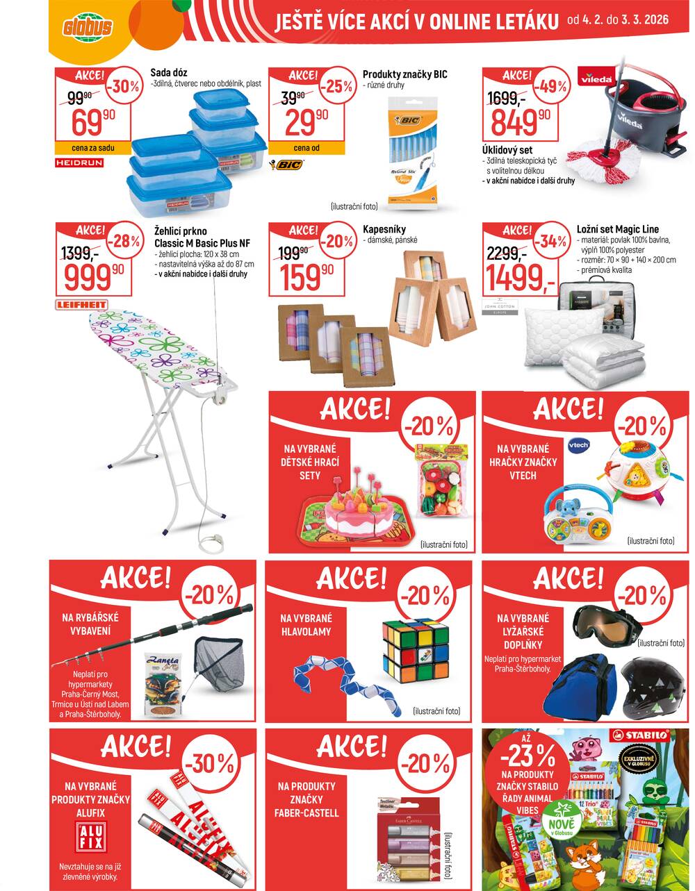 Akční leták Globus 4.2. - 10.2.2026 - Globus Praha - Zličín