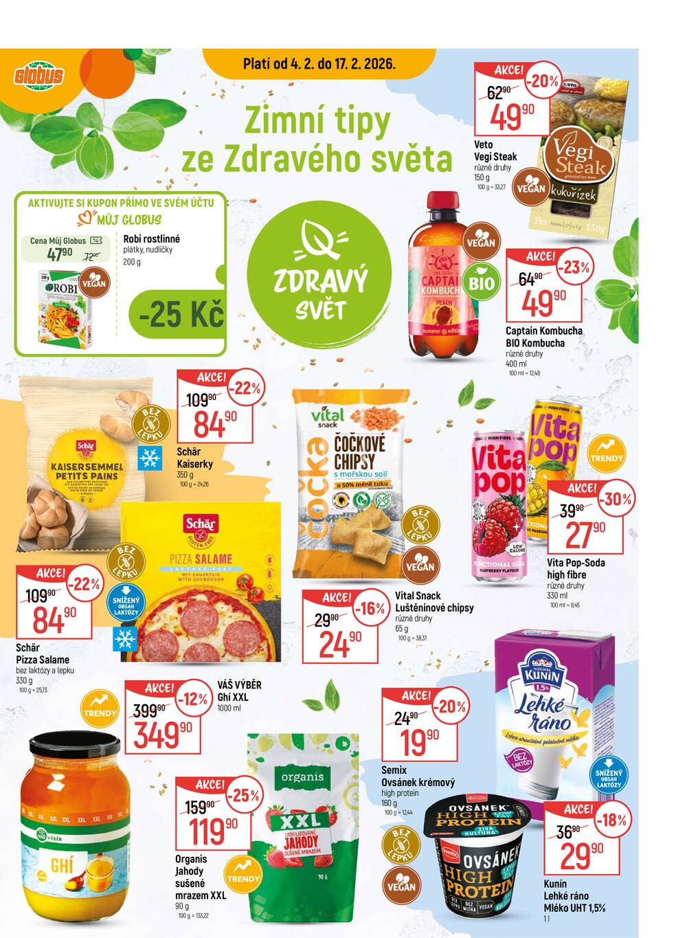 Akční leták Globus 4.2. - 10.2.2026 - Globus Olomouc