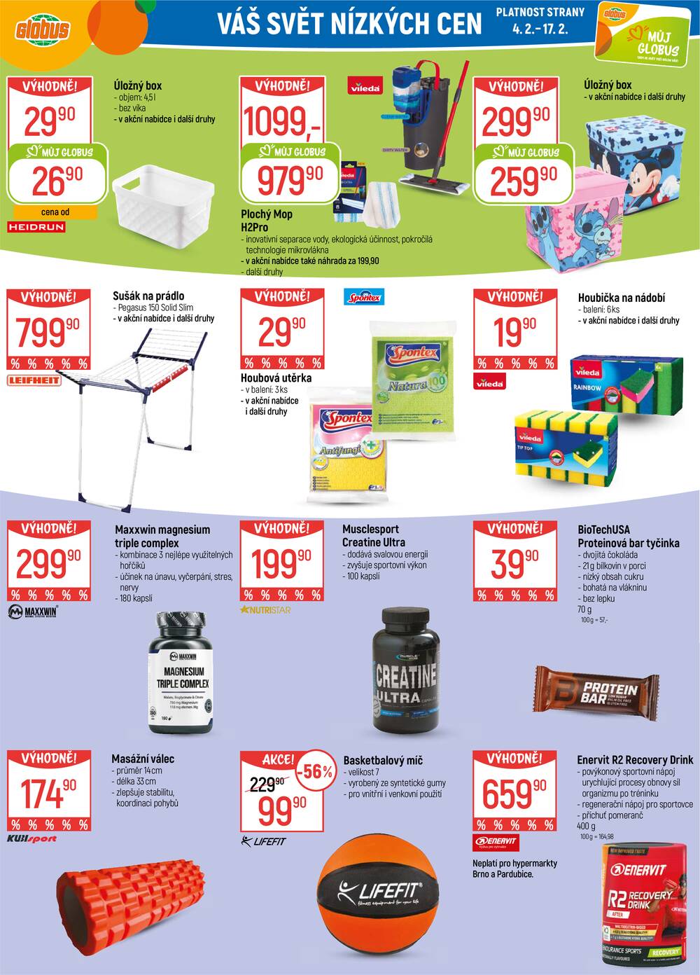 Akční leták Globus 4.2. - 10.2.2026 - Globus Olomouc