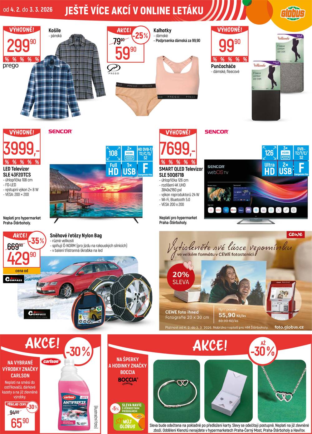 Akční leták Globus 4.2. - 10.2.2026 - Globus Olomouc