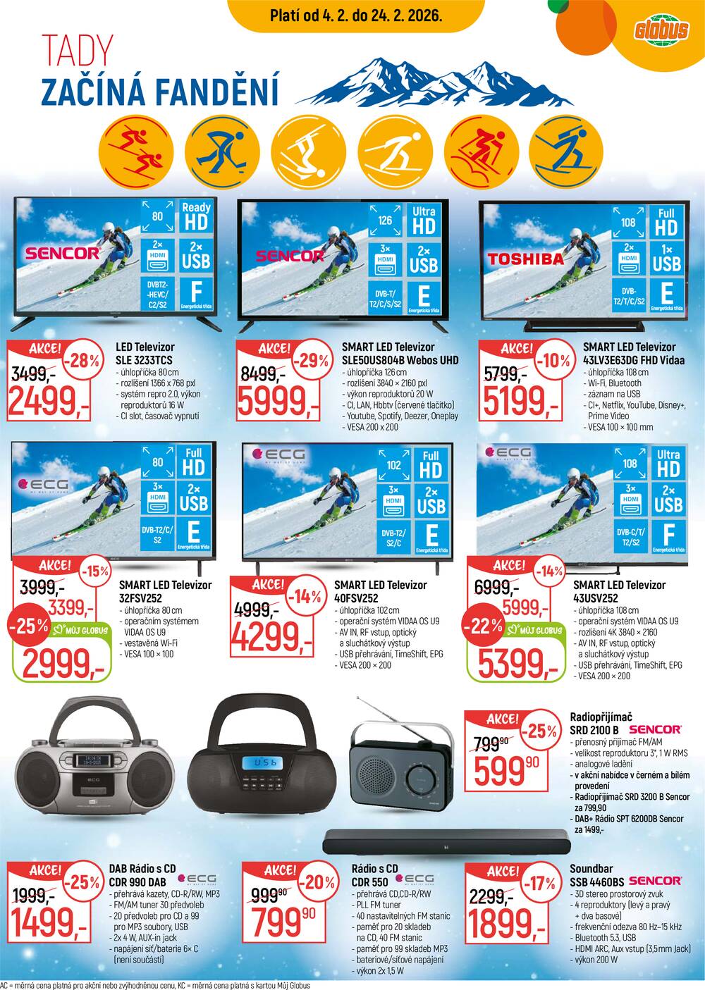Akční leták Globus 4.2. - 10.2.2026 - Globus Opava