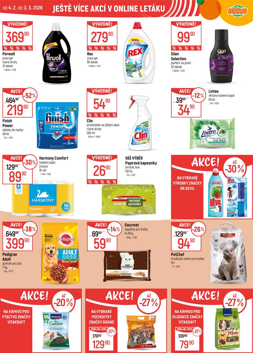 Akční leták Globus 4.2. - 10.2.2026 - Globus Opava