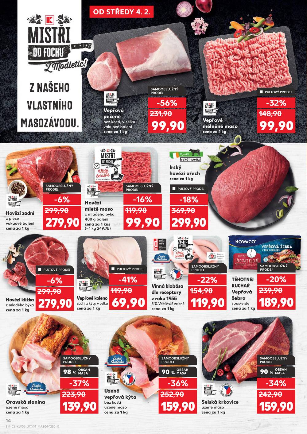 Leták Kaufland - Kaufland 4.2. - 10.2. - Kaufland - Rakovník (ul. Luženská) - strana 14