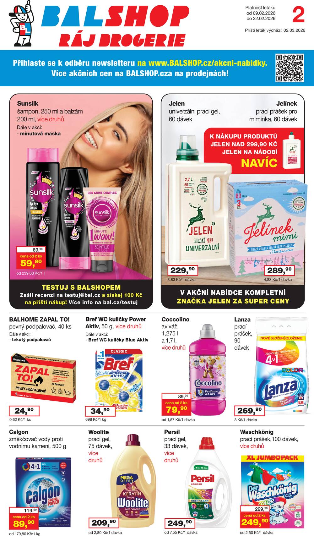 Leták Ráj drogerie - Ráj drogerie od 9.2. do 22.2.2026 - strana 1